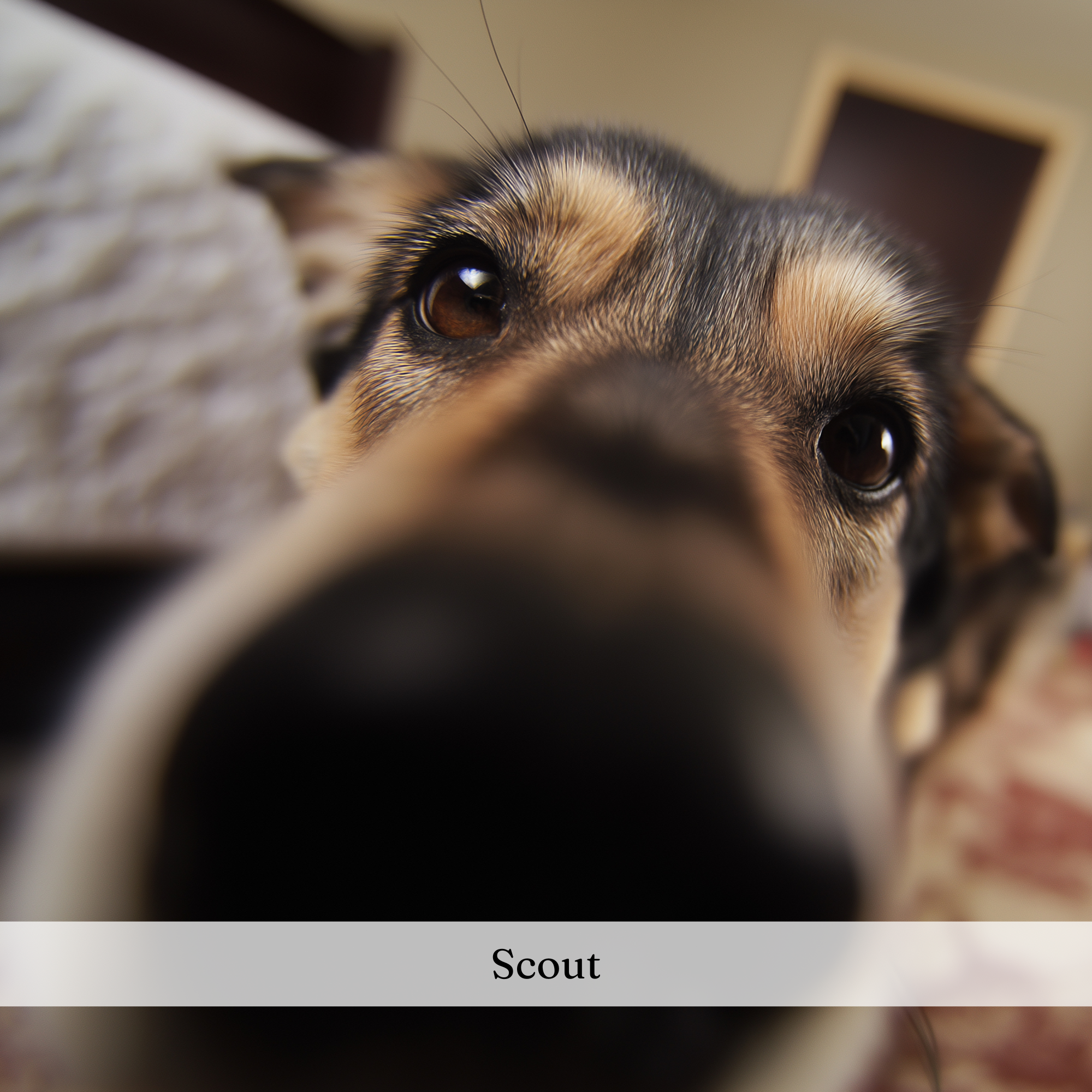 A friendly dog after their 45-minute walk with Southern Paws